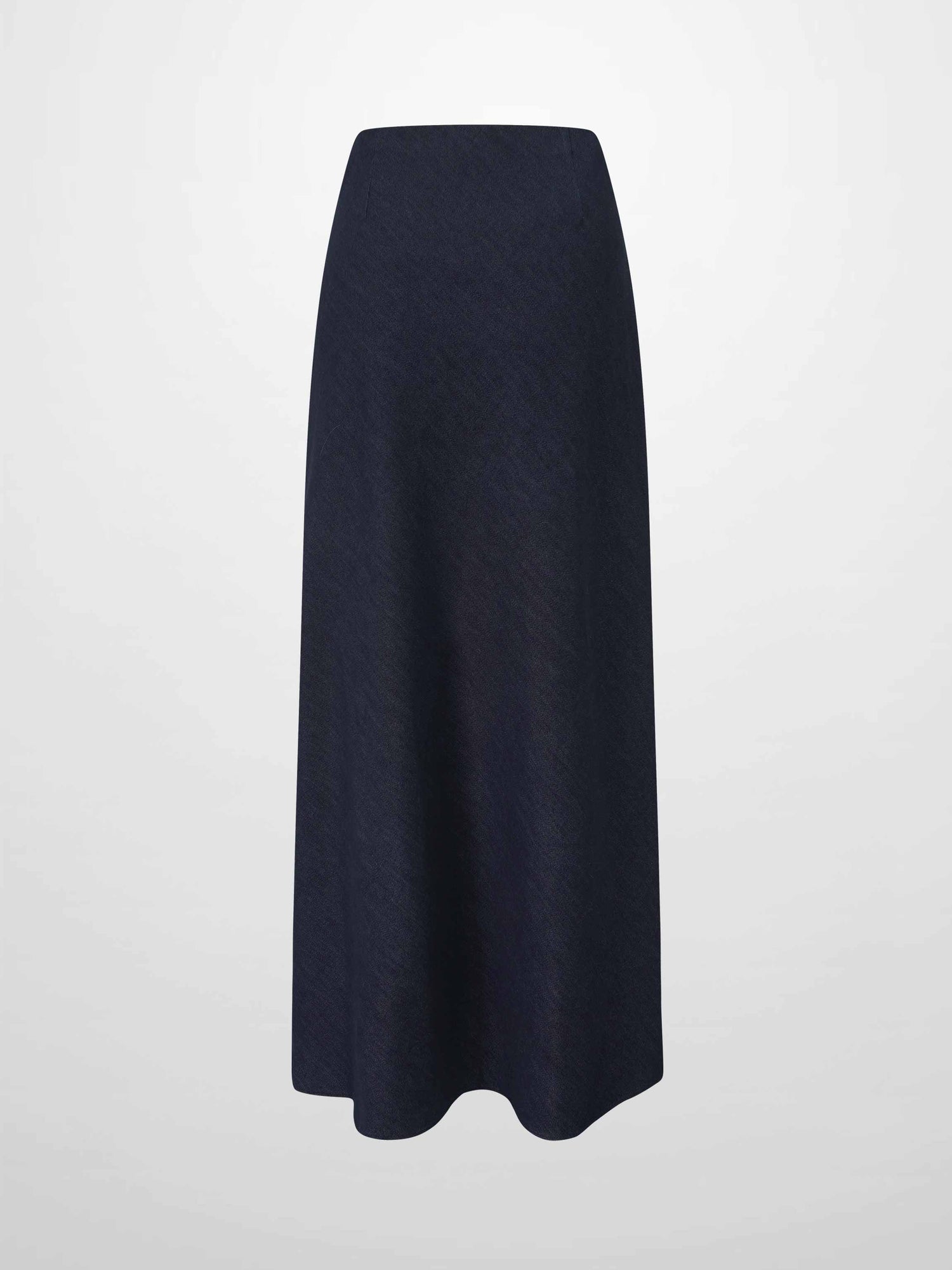 Classic Denim Skirt 37"-Dark Blue
