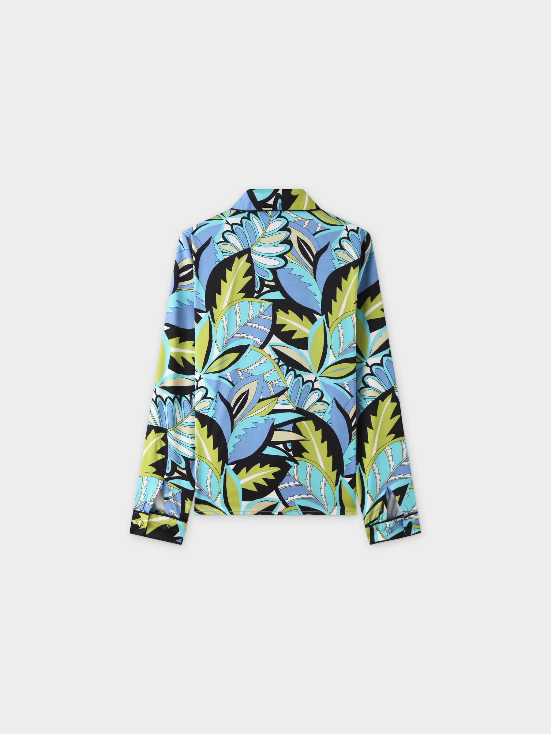 Piped Blouse-Green Leaf