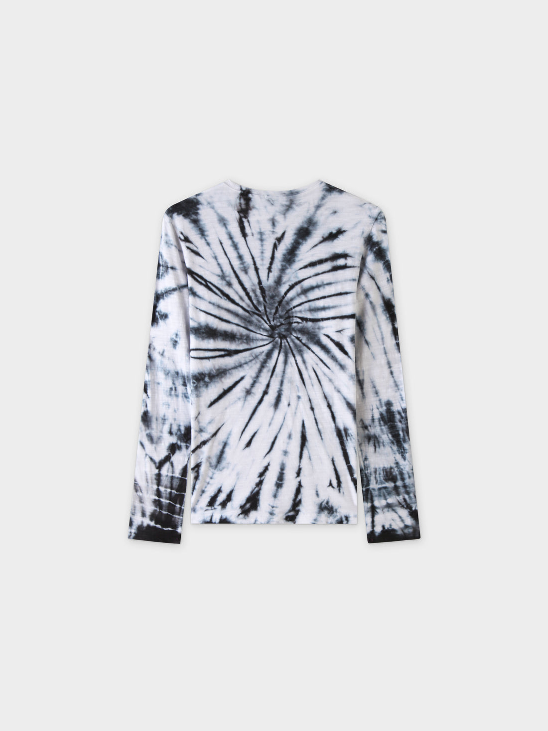 Tie Dye Swirl Tee-Black/White