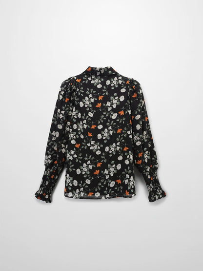 Smocked Blouse-Poppy Floral