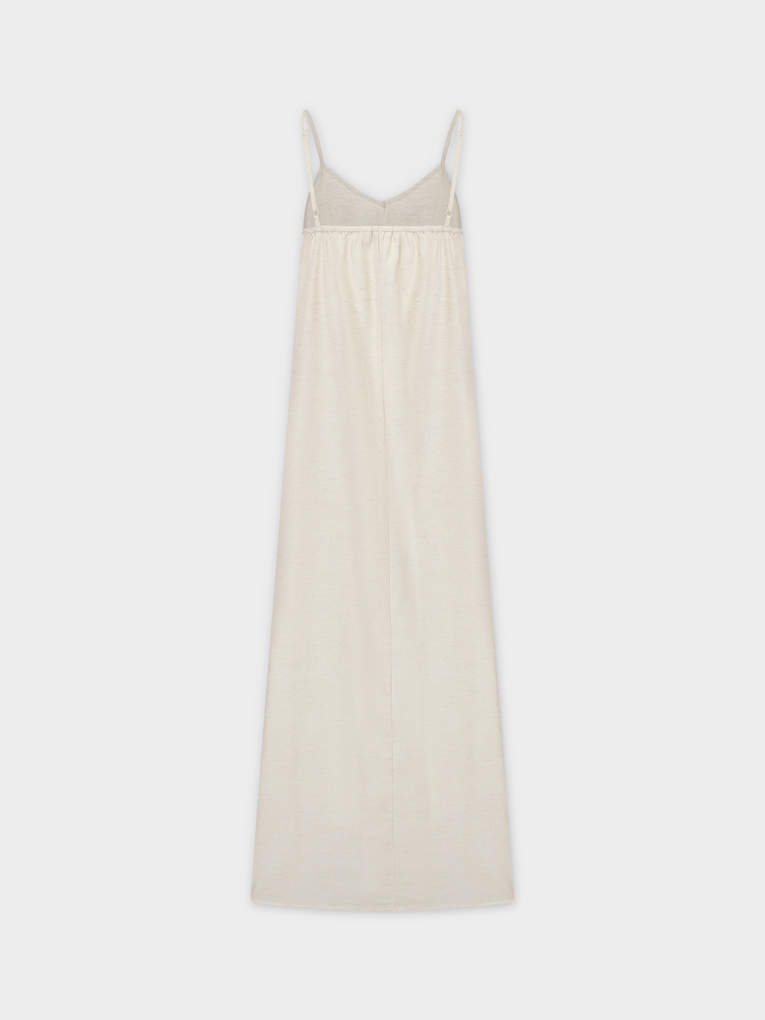 Linen Slip Dress-Oatmeal