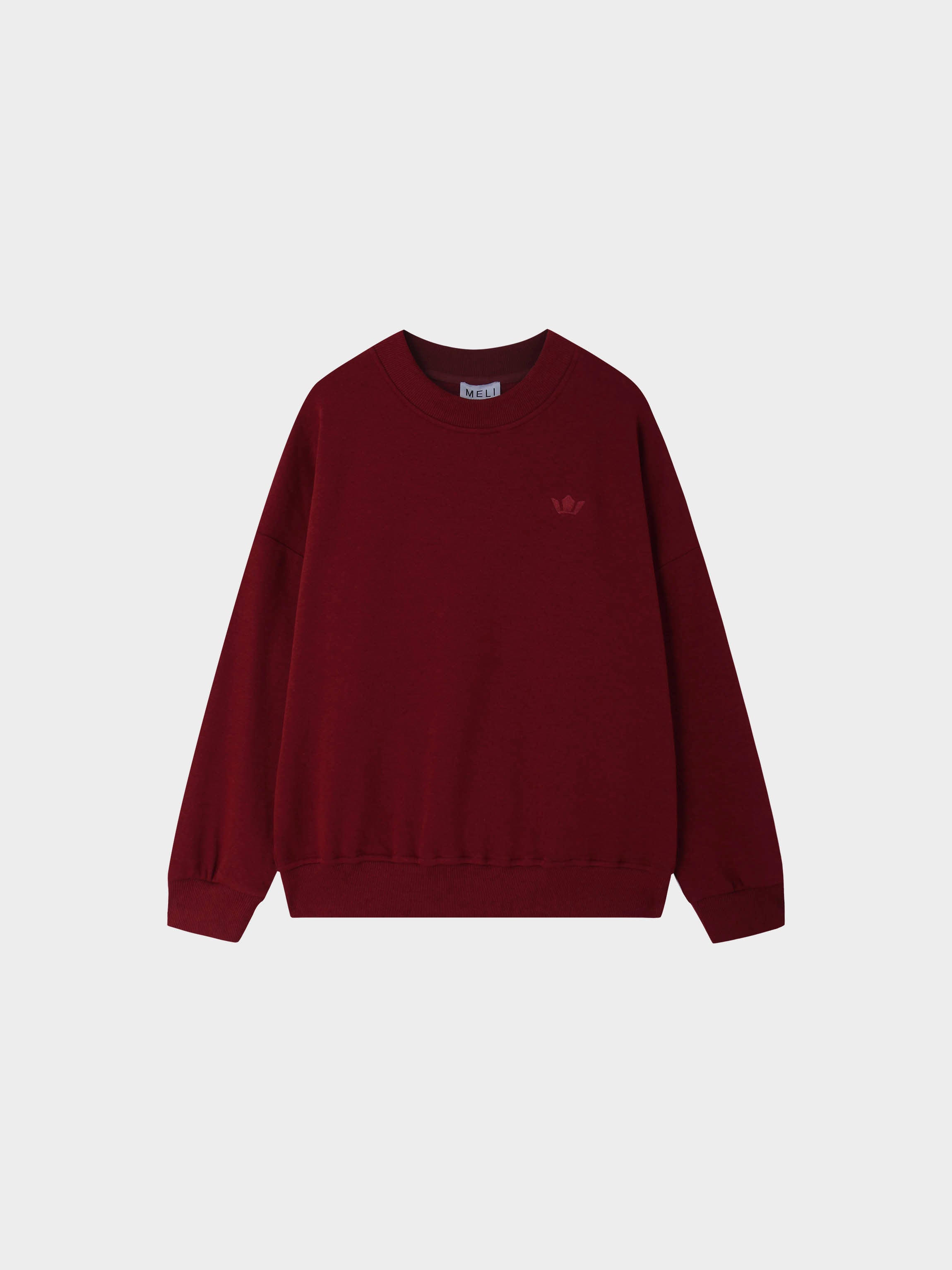 Logo Sweatshirt-Burgundy