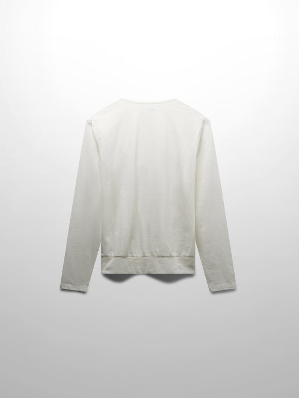 Crew Bomber Tee-White