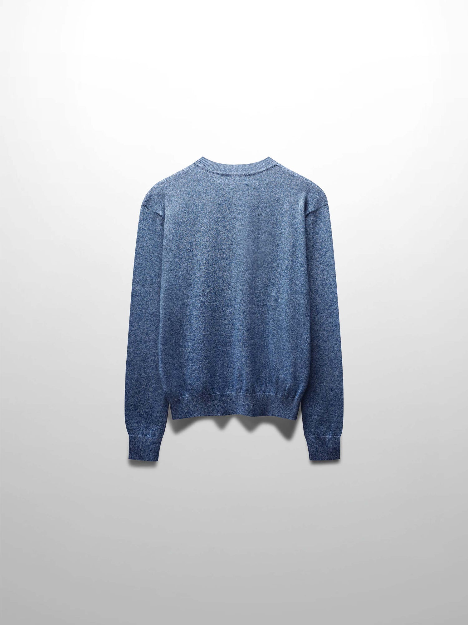 High V Lightweight Sweater-Heathered Blue