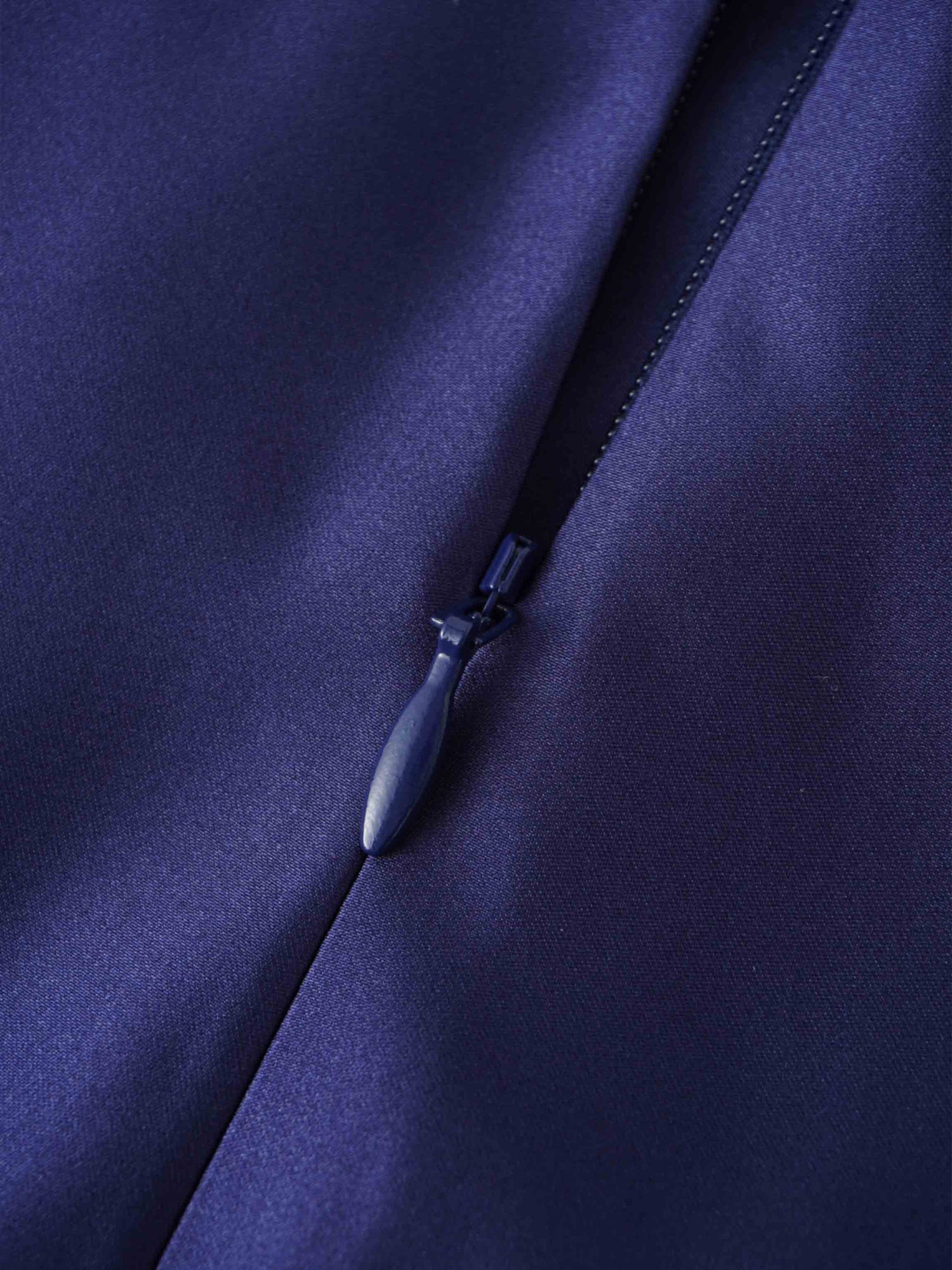 Lux Satin Pleated Skirt 26&quot;-Navy