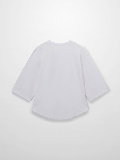 Floral Motif Oversized Tee-Multi