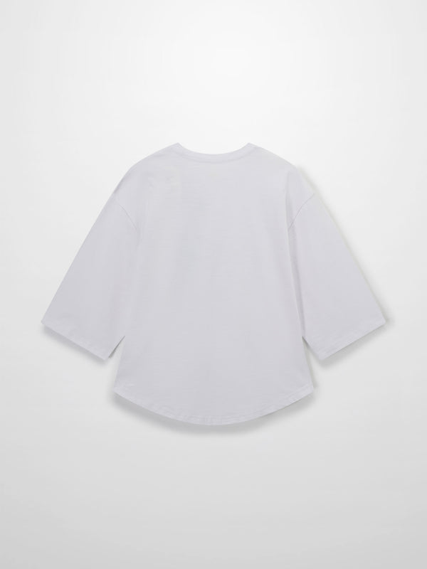 Floral Motif Oversized Tee-Multi