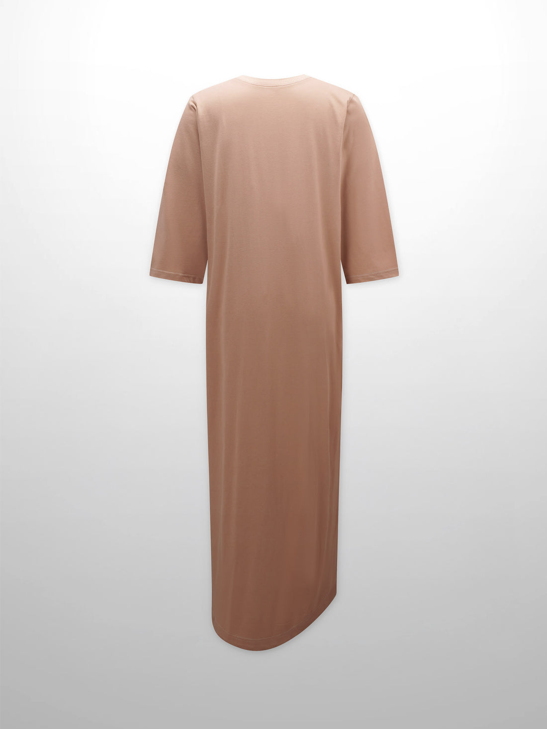 T-Shirt Maxi Dress-Tan