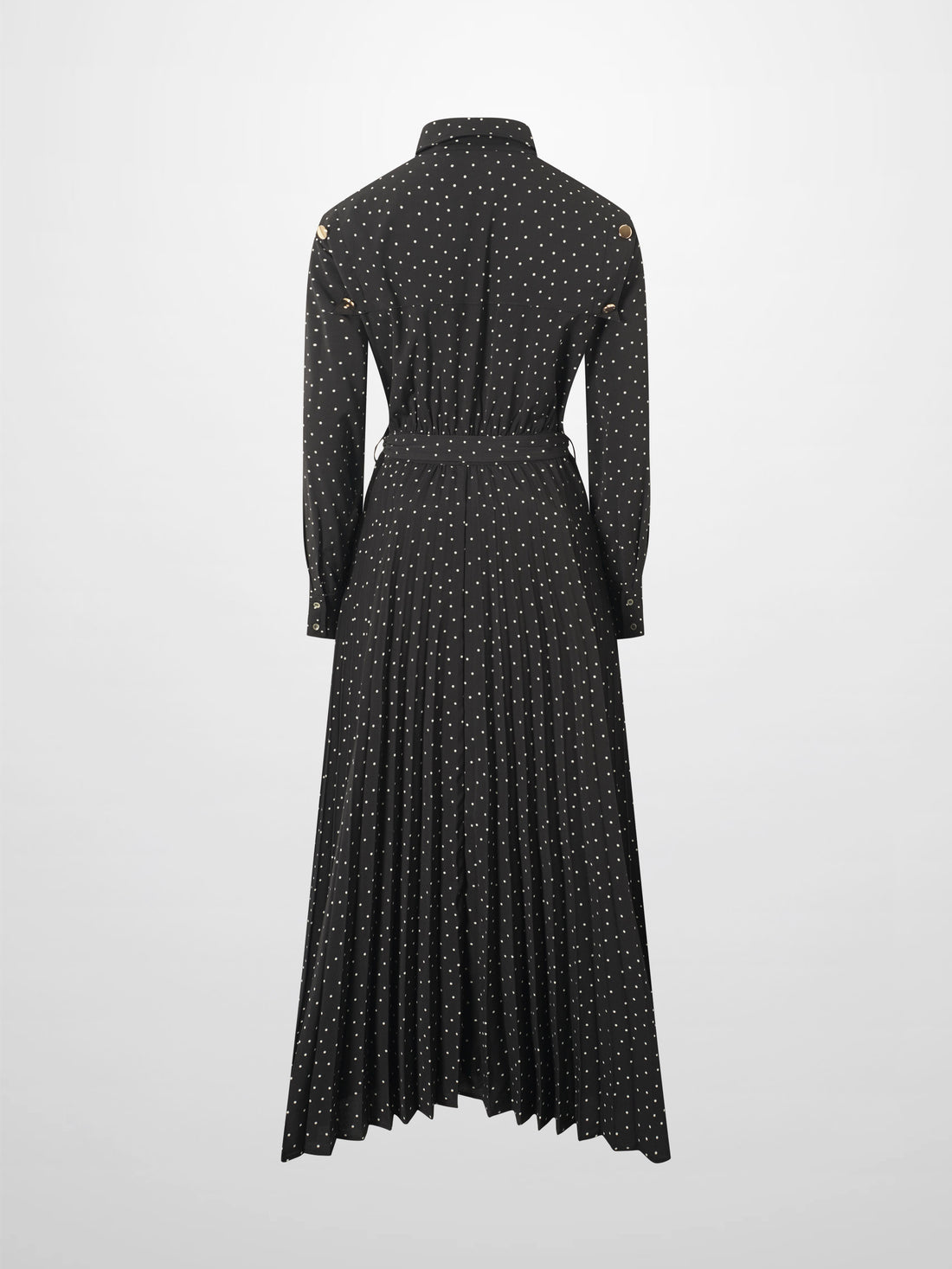 Linda Dress-Black and White Polka Dot