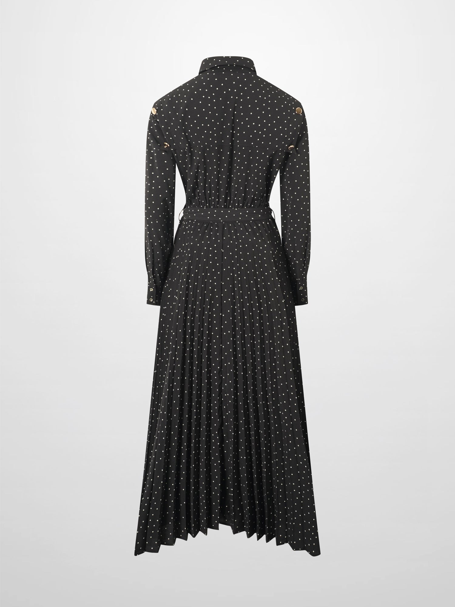 Linda Dress-Black and White Polka Dot