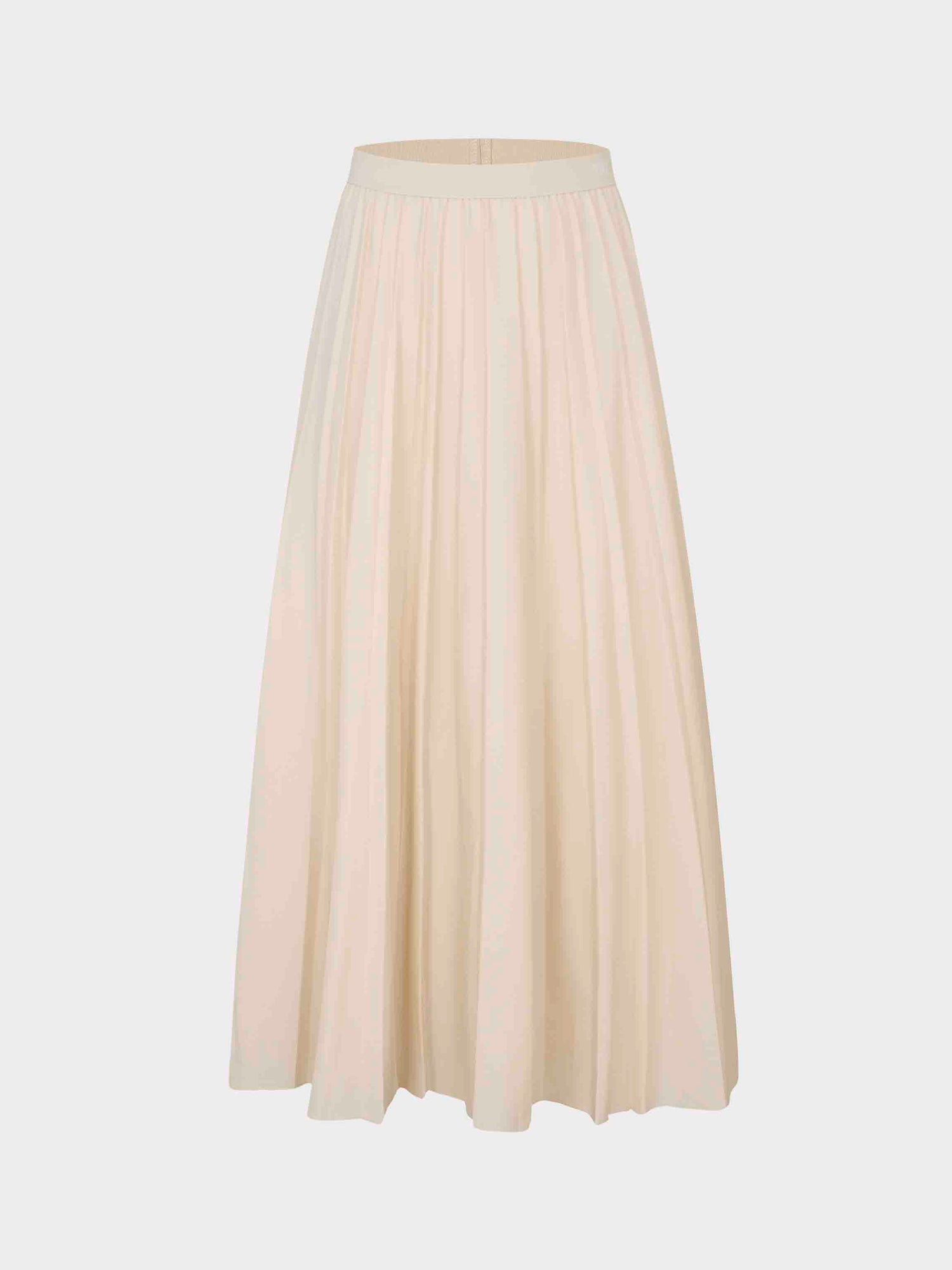 Pleated Skirt 37&quot;-Ivory