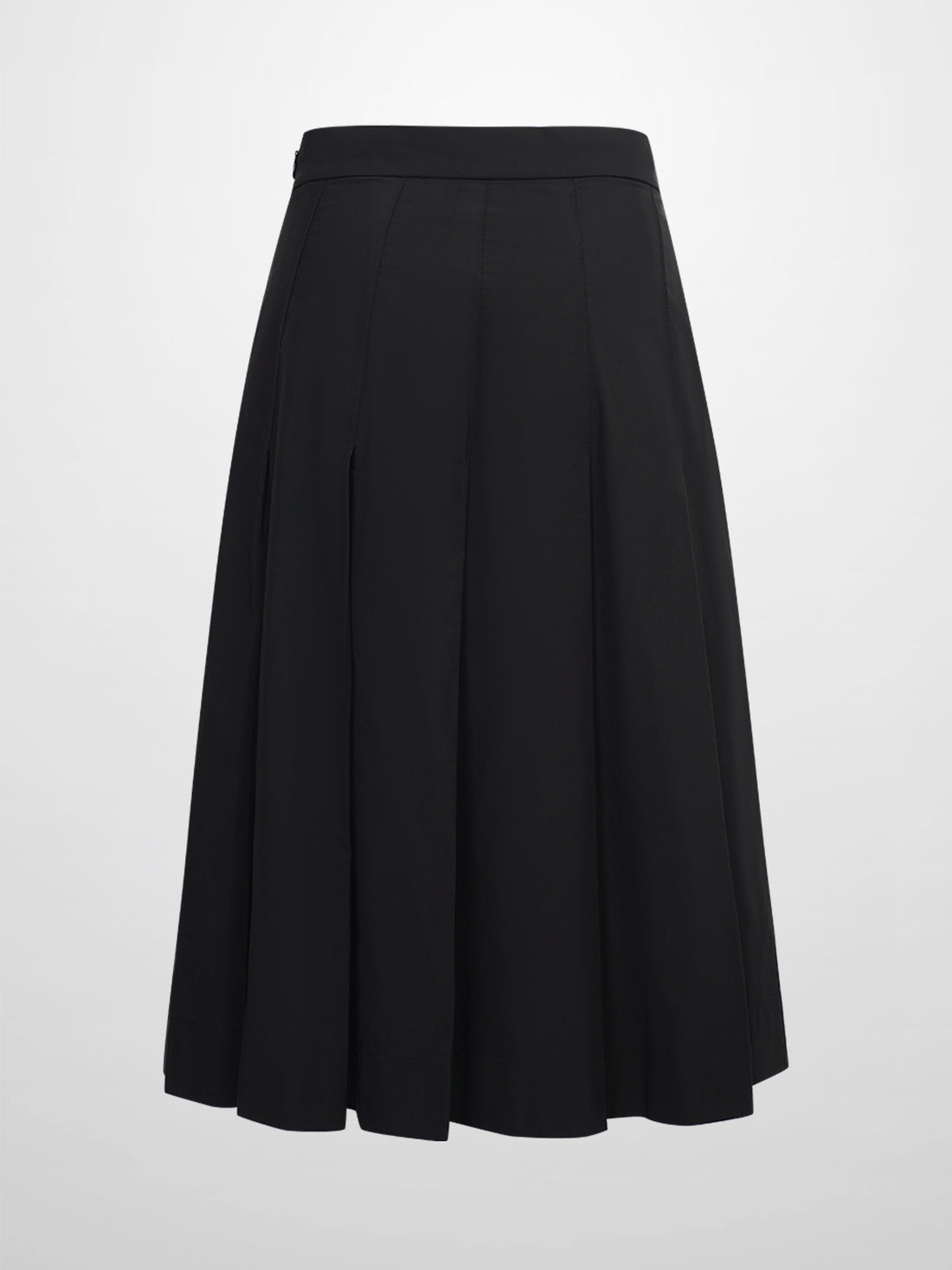 Taffeta Pleat Skirt 26&quot;-Black