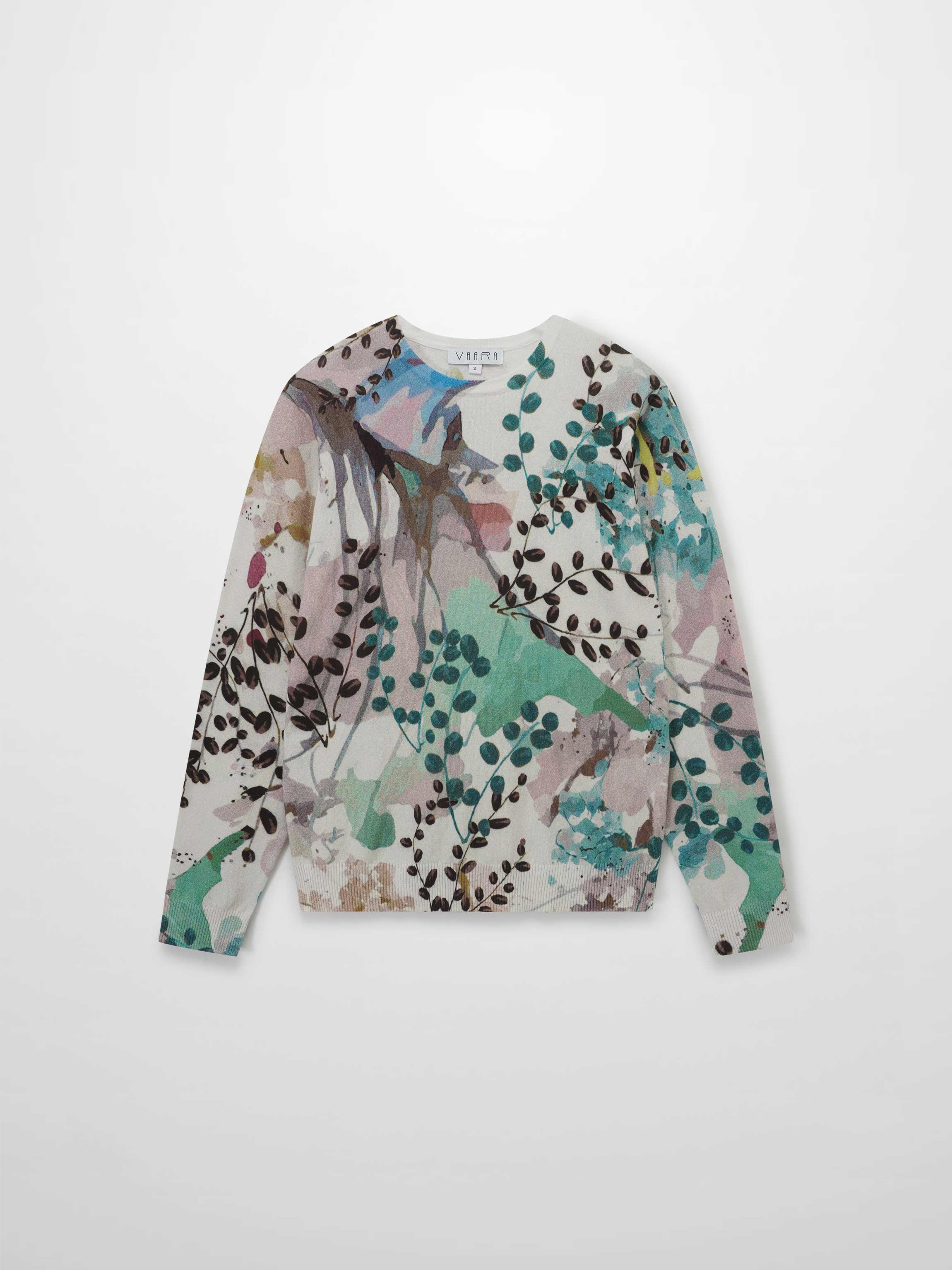 Printed Sweater-Vine Branch