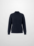 Thin Knit Center Cable Sweater - Navy
