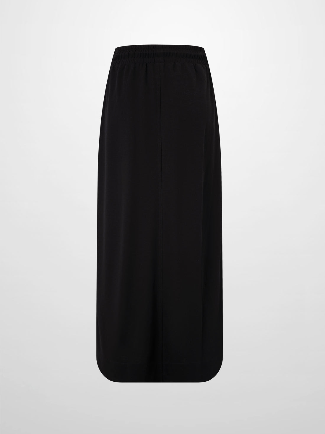 Drawstring Pocket T-Shirt Skirt-Black