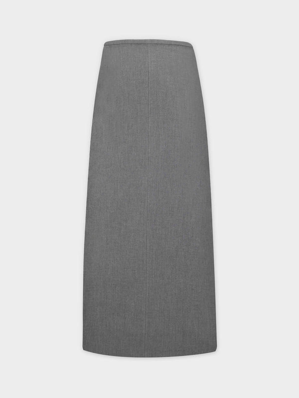 The Basic Flare Skirt 37"-Grey