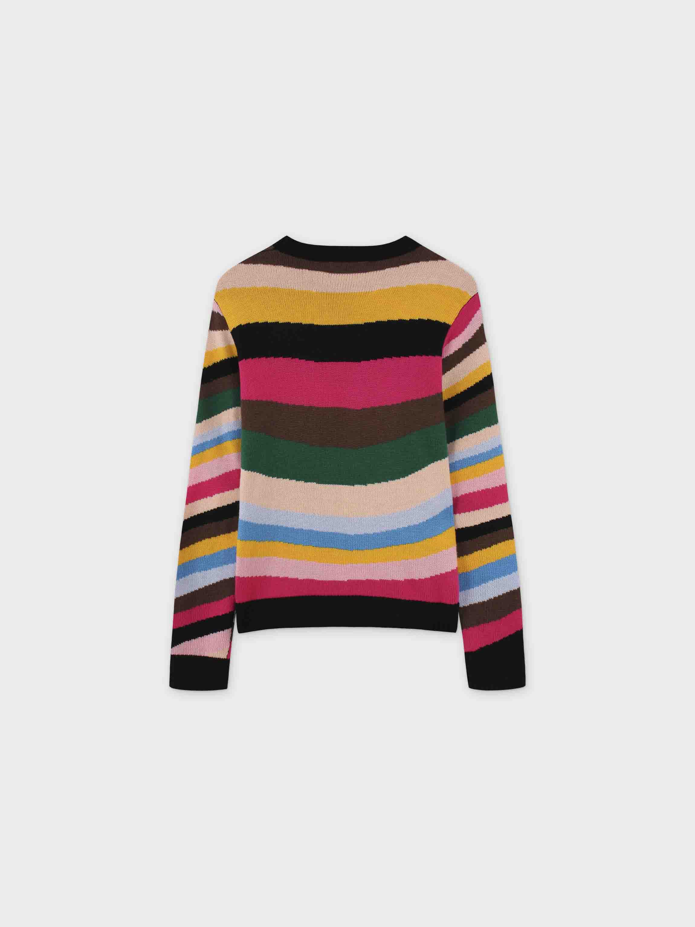 Rainbow Stripe Sweater-Multi