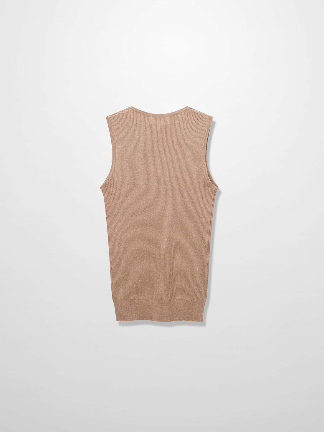 Lurex Sleeveless Sweater-Neutral