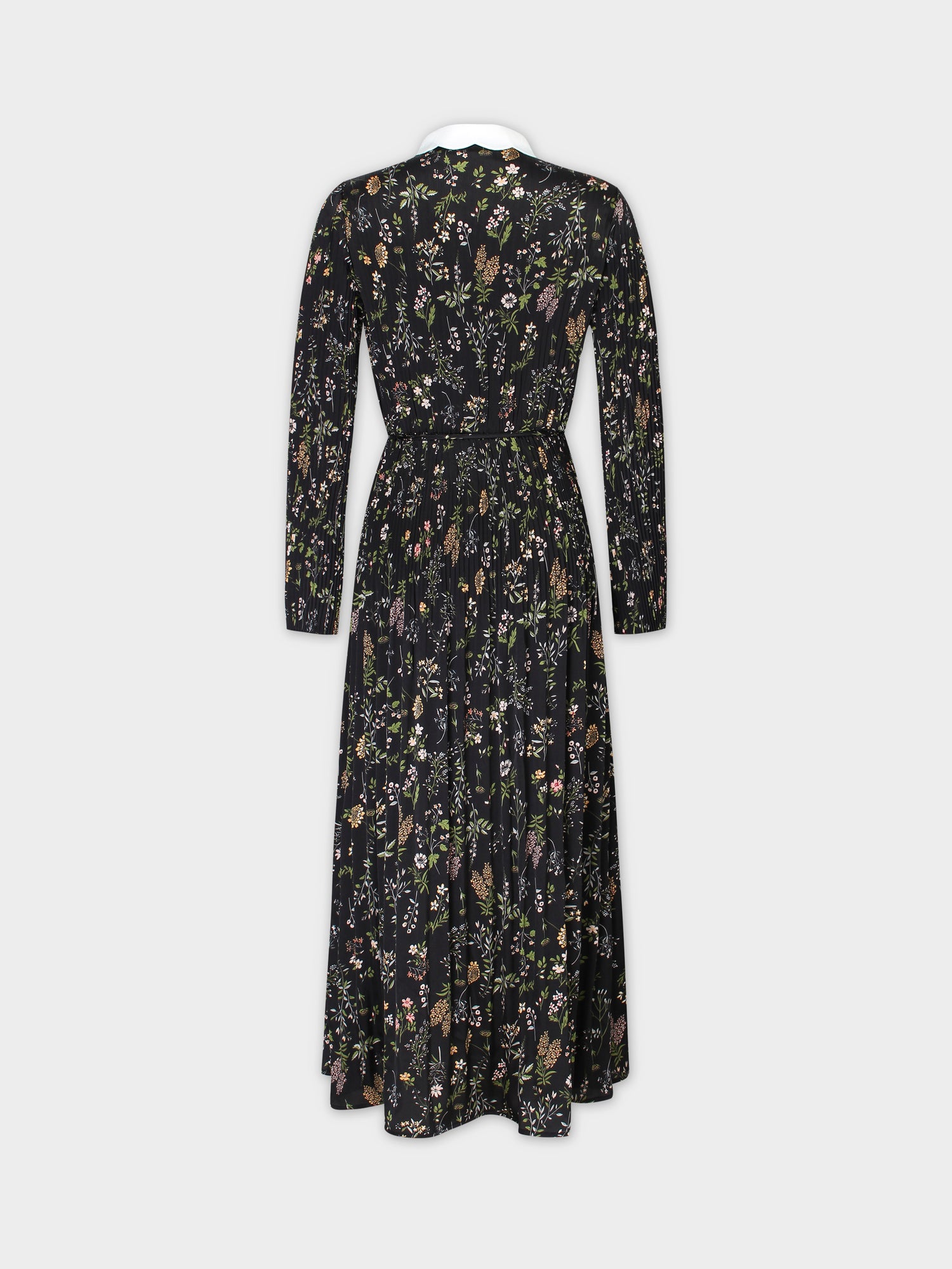 Micro Pleat Dress-English Floral