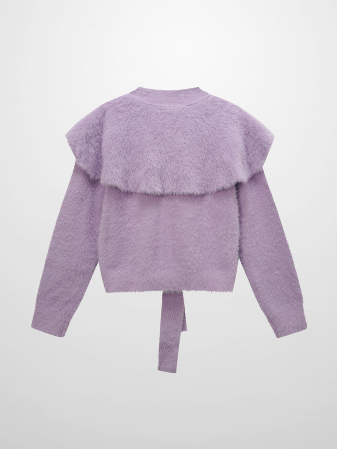 Mohair Shawl Collar Cardigan-Lavander