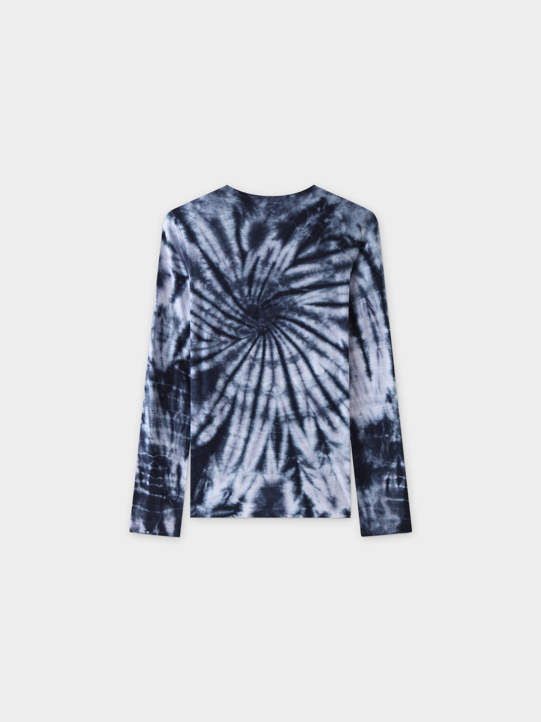 Camiseta Tie Dye Swirl-Blanco/Azul