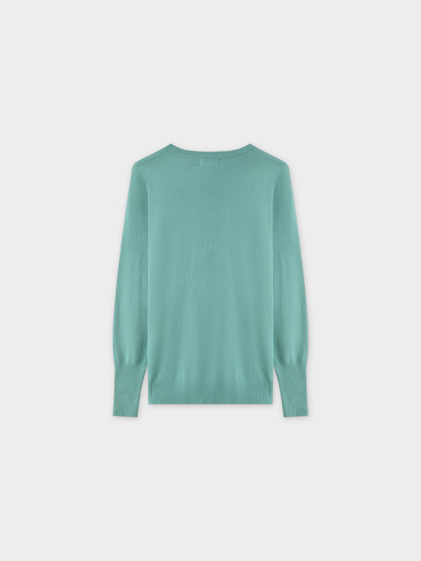 Basic Crew Sweater LS-Seafoam