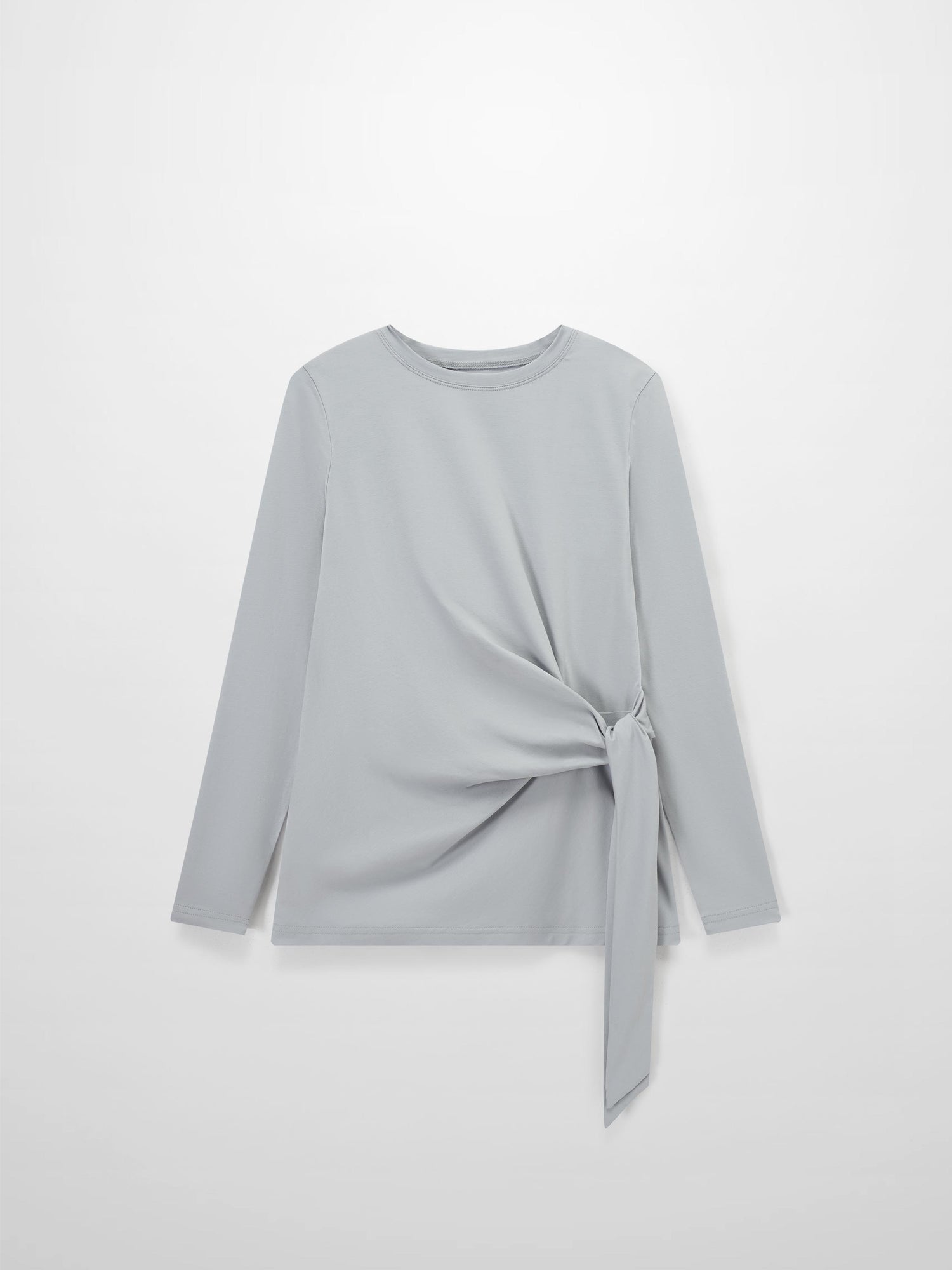 Side Tie T-Shirt-Blue