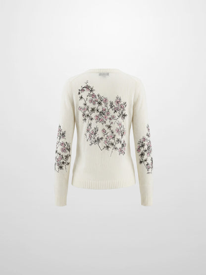 Floral Motif Sweater - Soft Floral