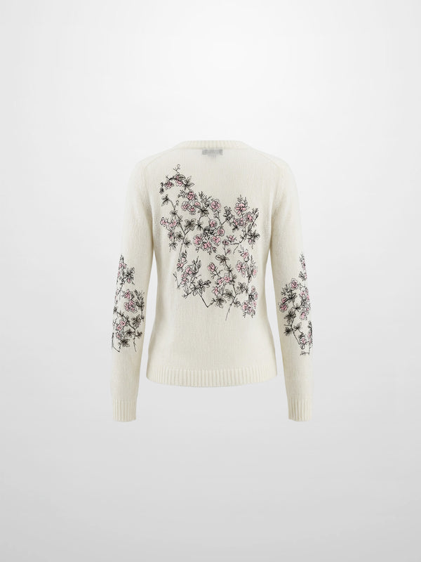 Floral Motif Sweater - Soft Floral