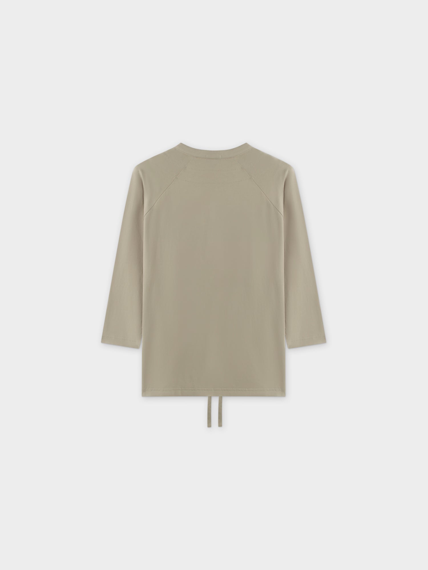 HENLEY DRAWSTRING TEE-SAGE