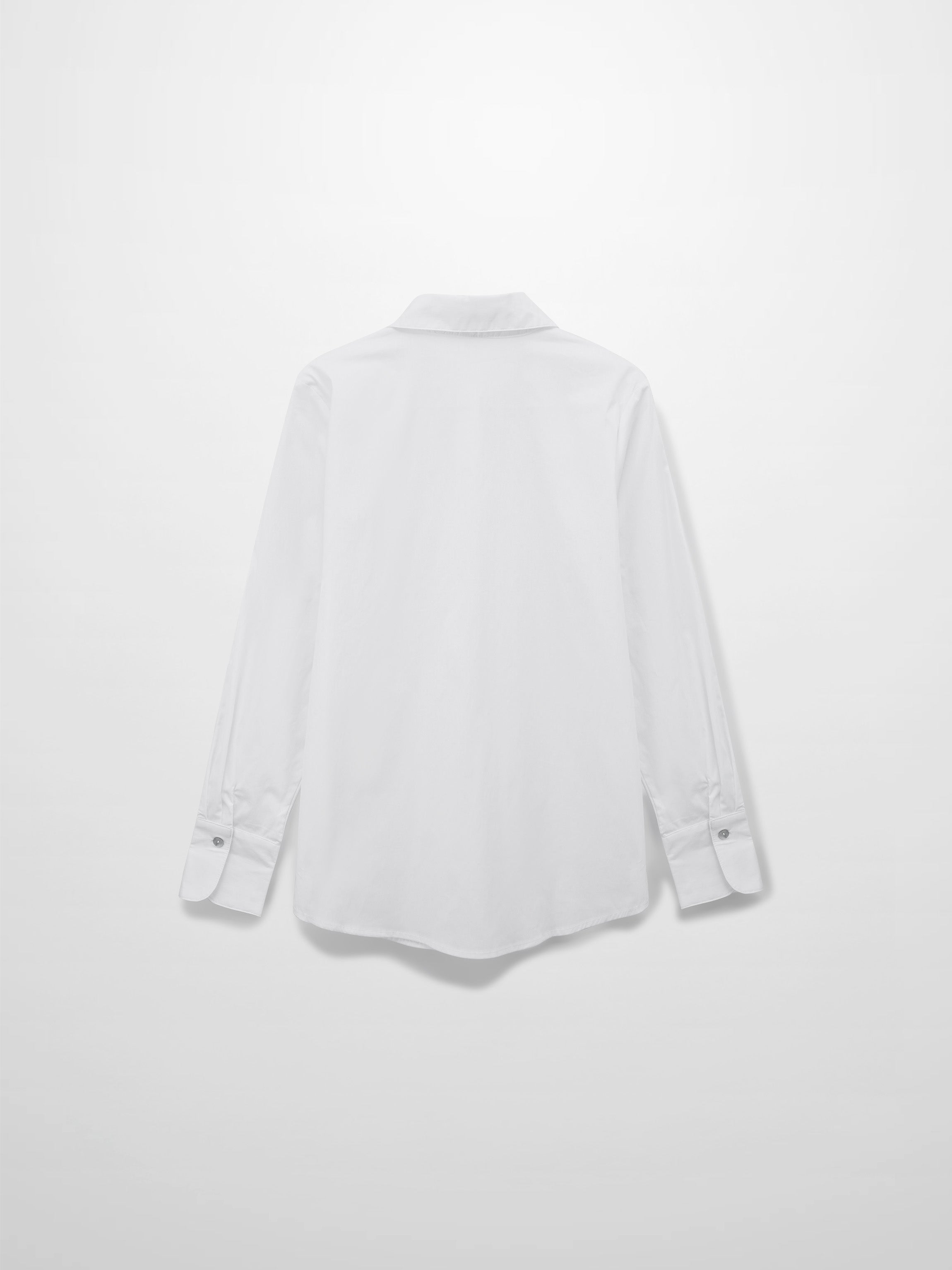 Cotton Button Down Blouse-White