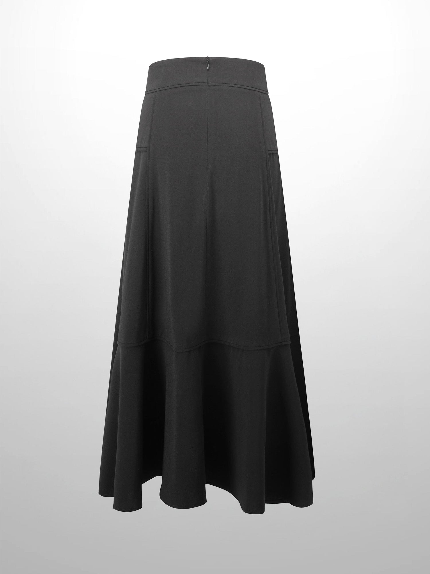 Bottom Flare Skirt-Black