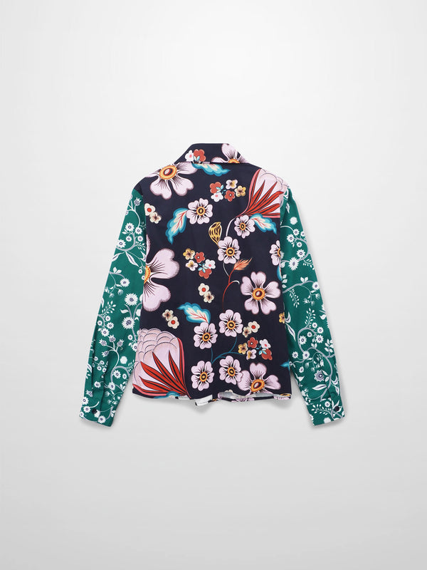 Mix Print Cotton Blouse-Mixed Print
