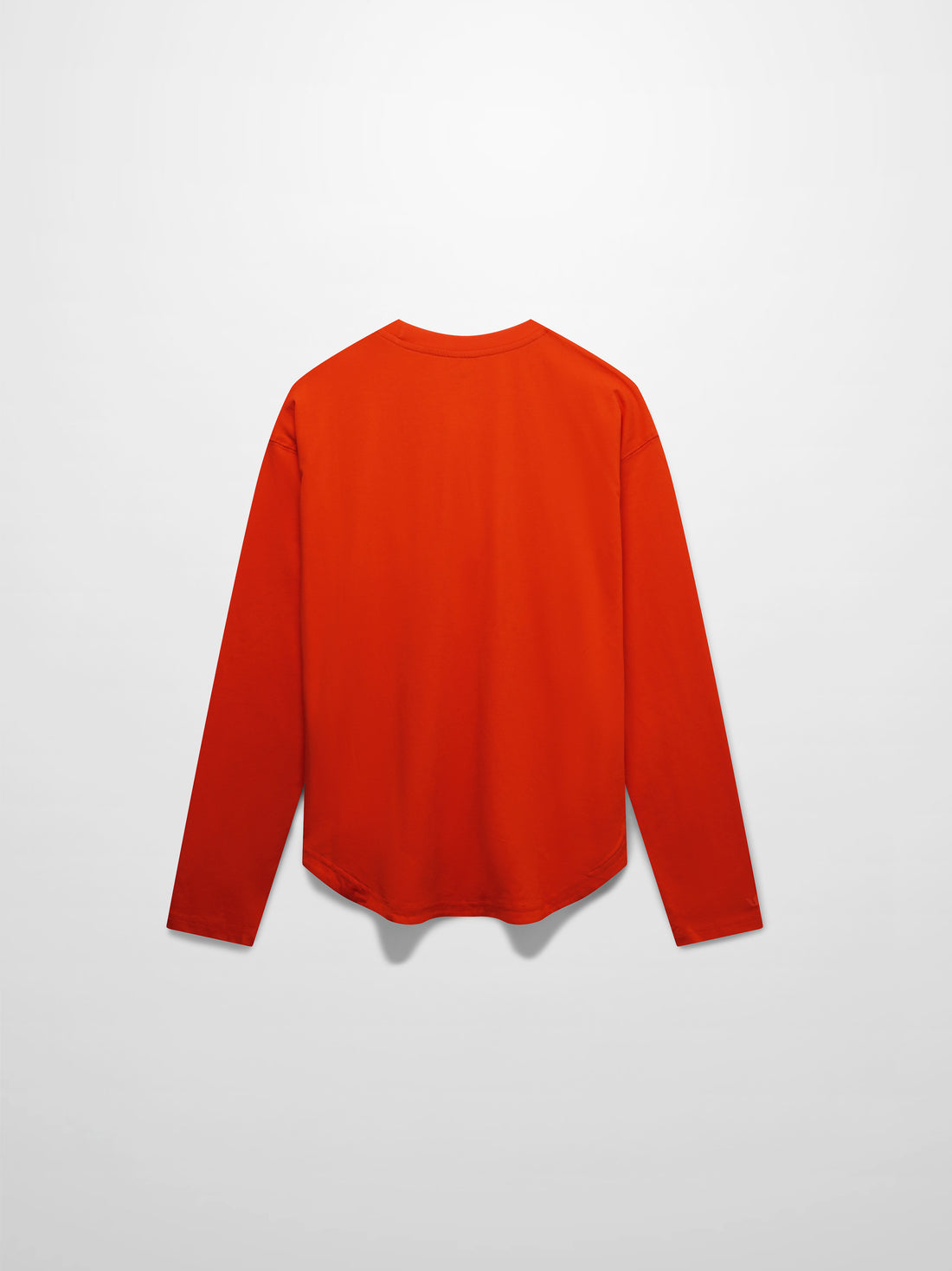 Oversized Rounded Hem T-Shirt-Orange