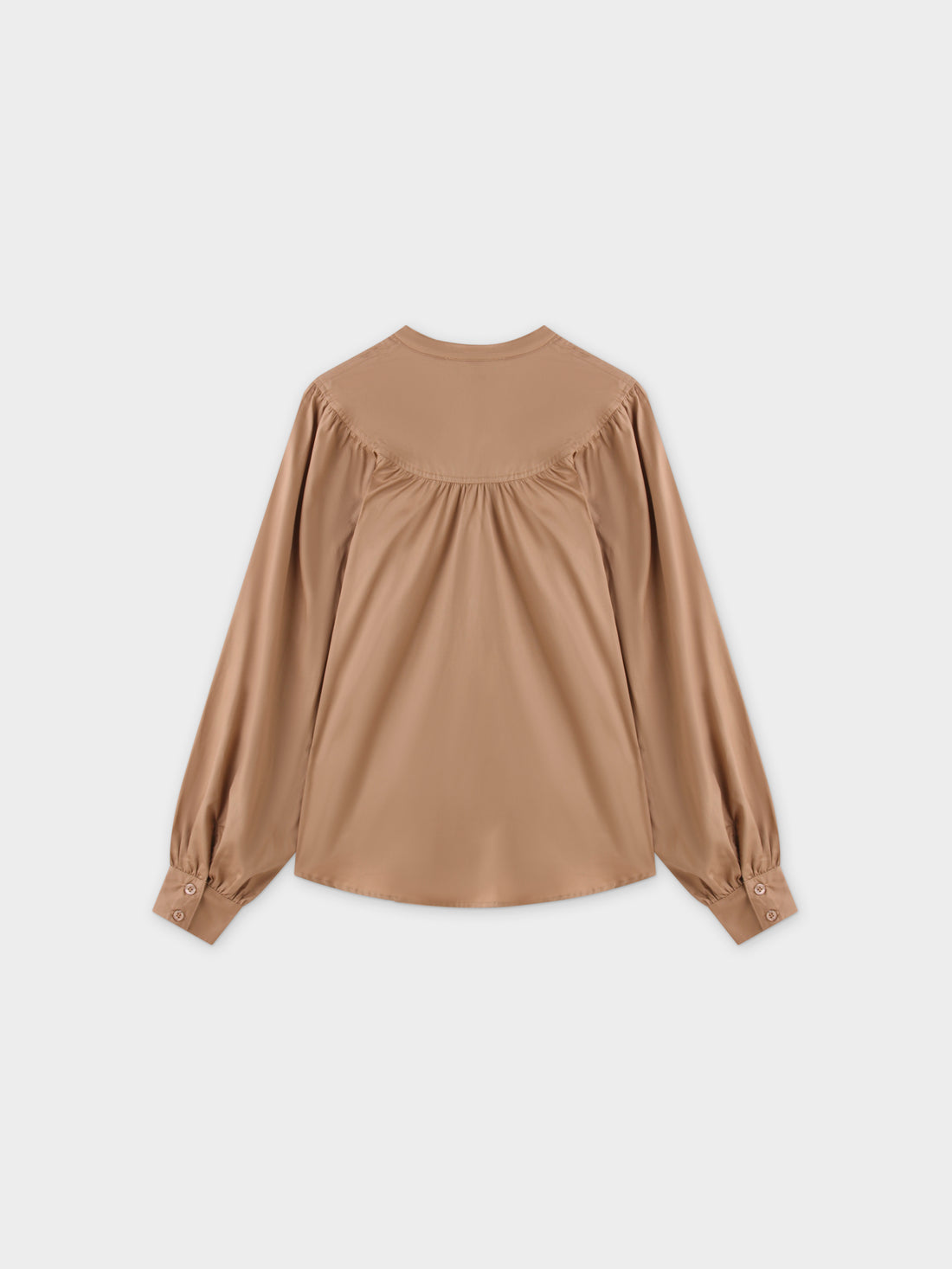 Blusa Top Fruncida-Bronceado