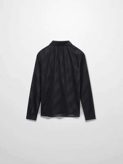Perforated Blouse-Black