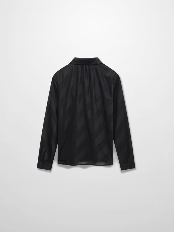 Perforated Blouse-Black