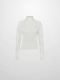 MODAL TURTLENECK LONG SLEEVE-CREAM
