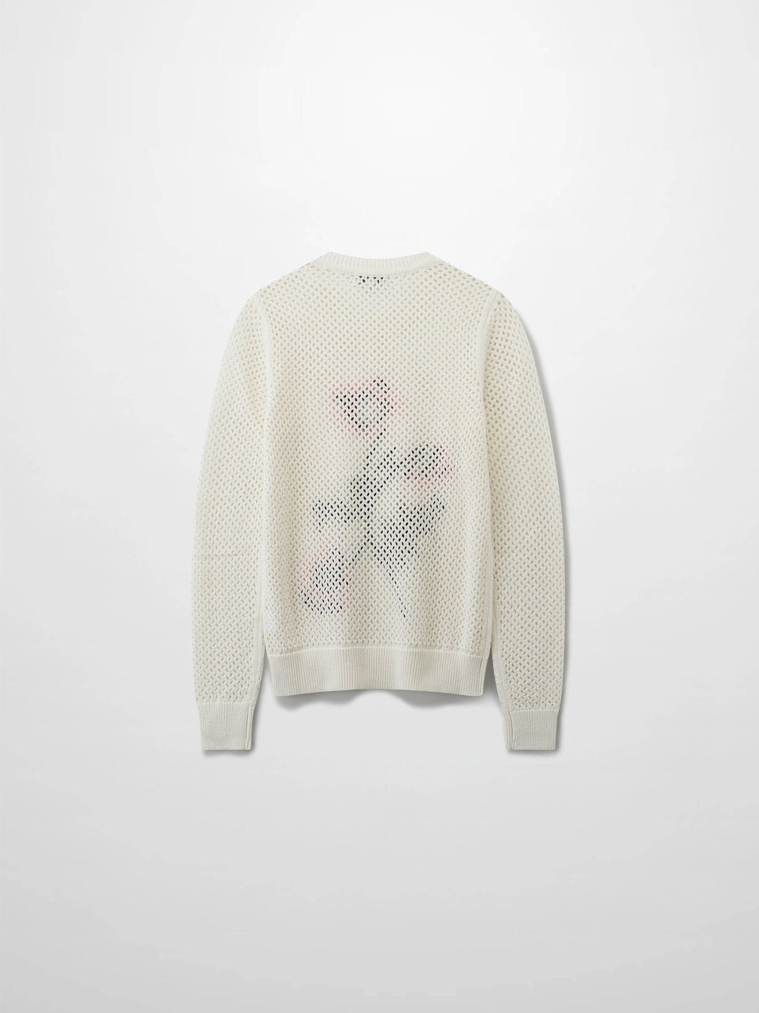Embroidered Crochet Floral Sweater-Pink Floral