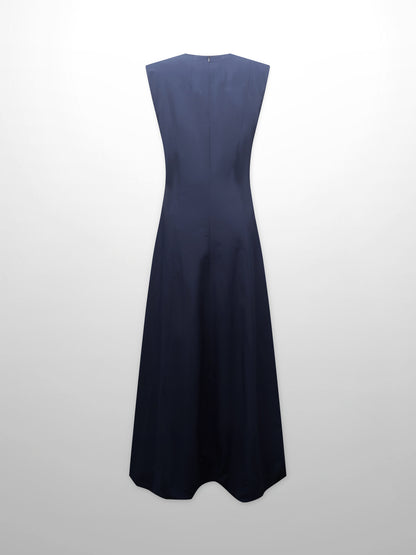 Taffeta Bubble Jumper-Navy