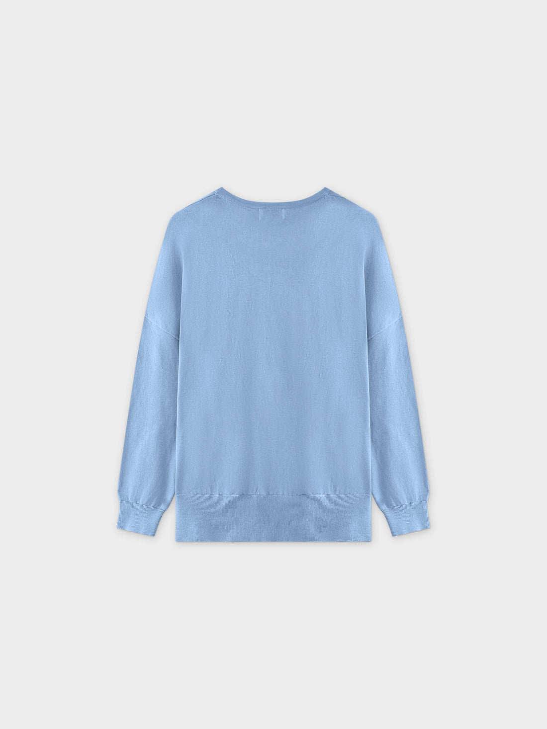 Oversized Lightweight Sweater-Light Blue
