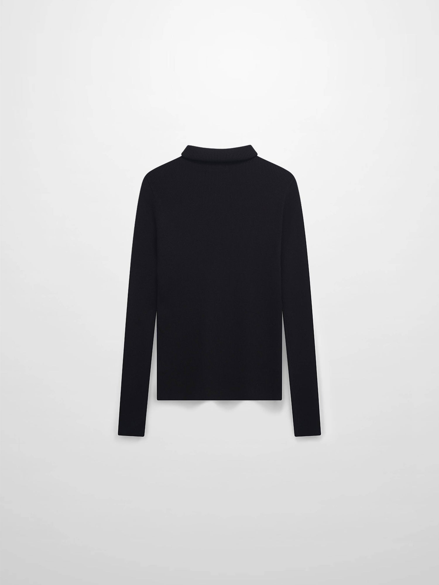 Jersey de punto acanalado-Negro