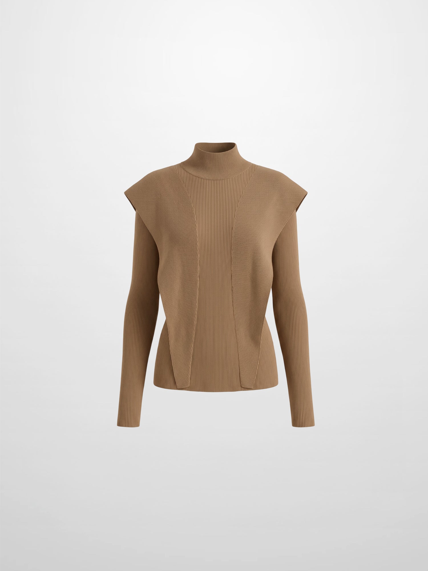 Side Ruffle Sweater - Latte