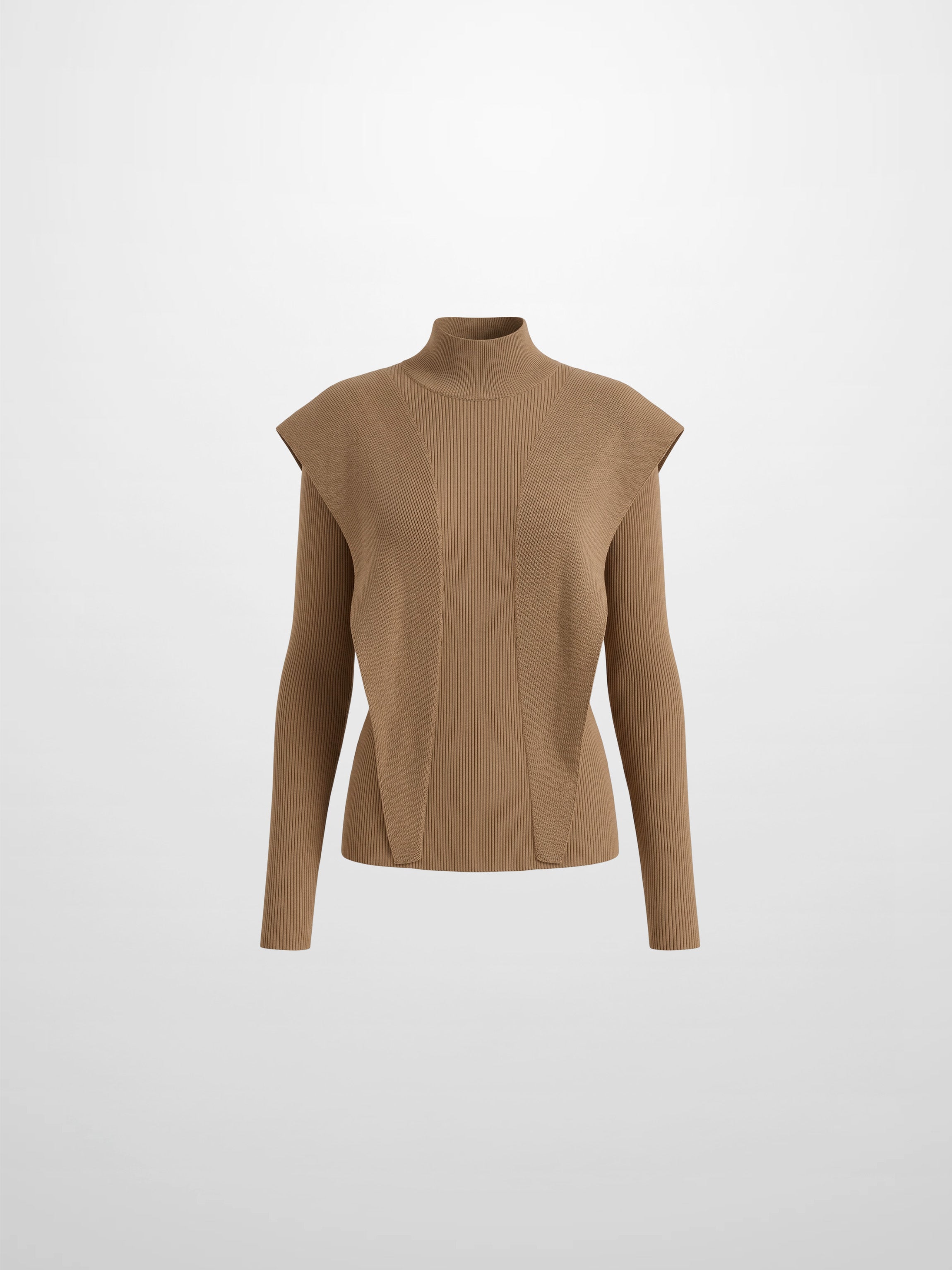 Side Ruffle Sweater - Latte