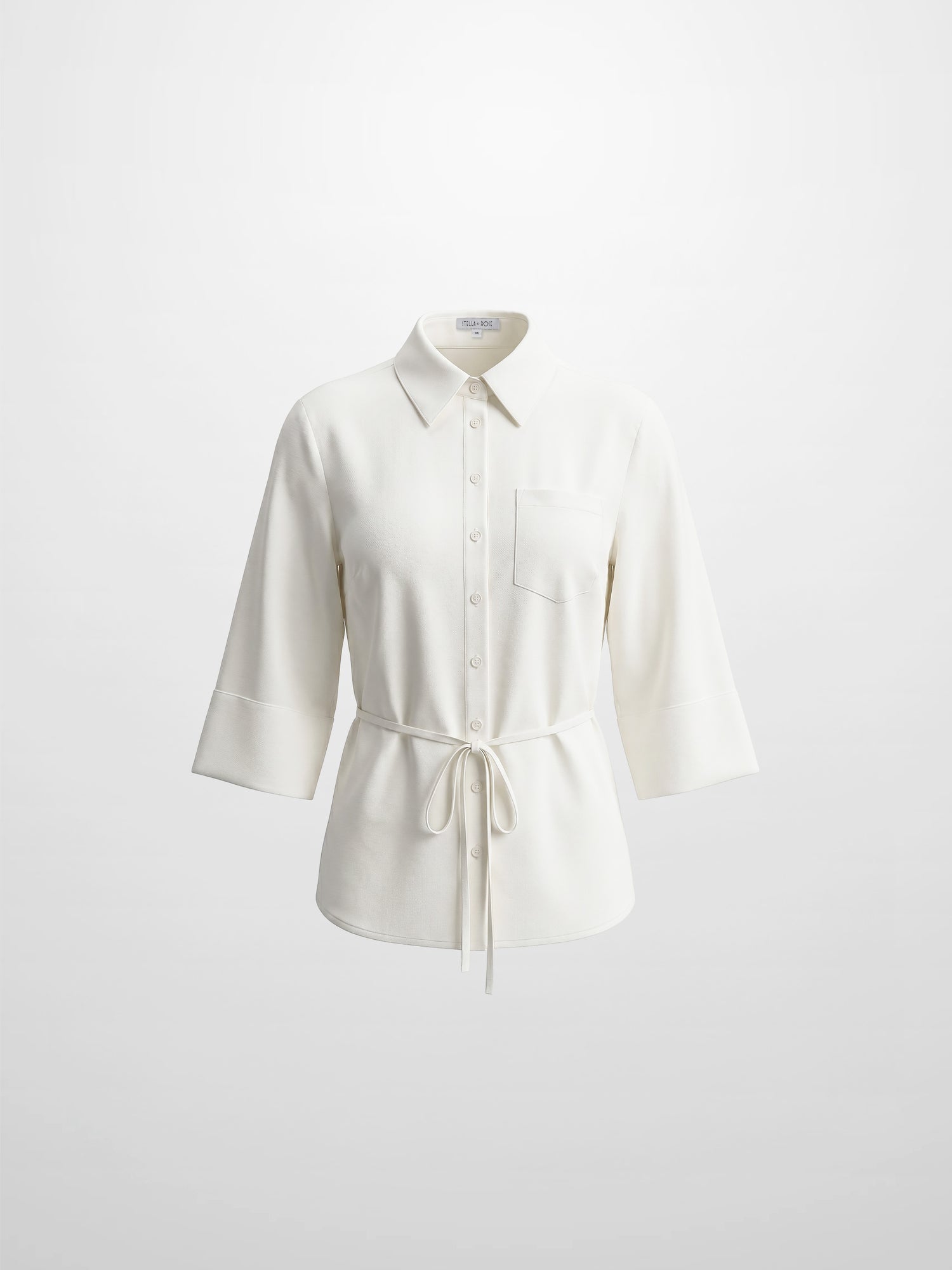 Tie Back Blouse-White