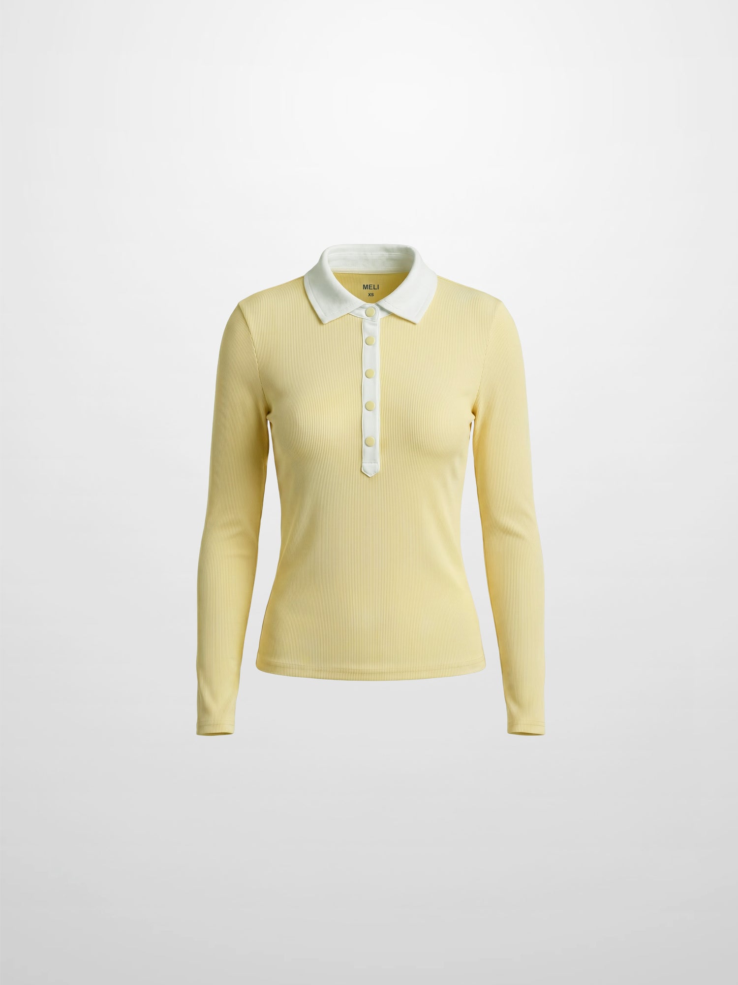 White Collar Polo-Butter Yellow