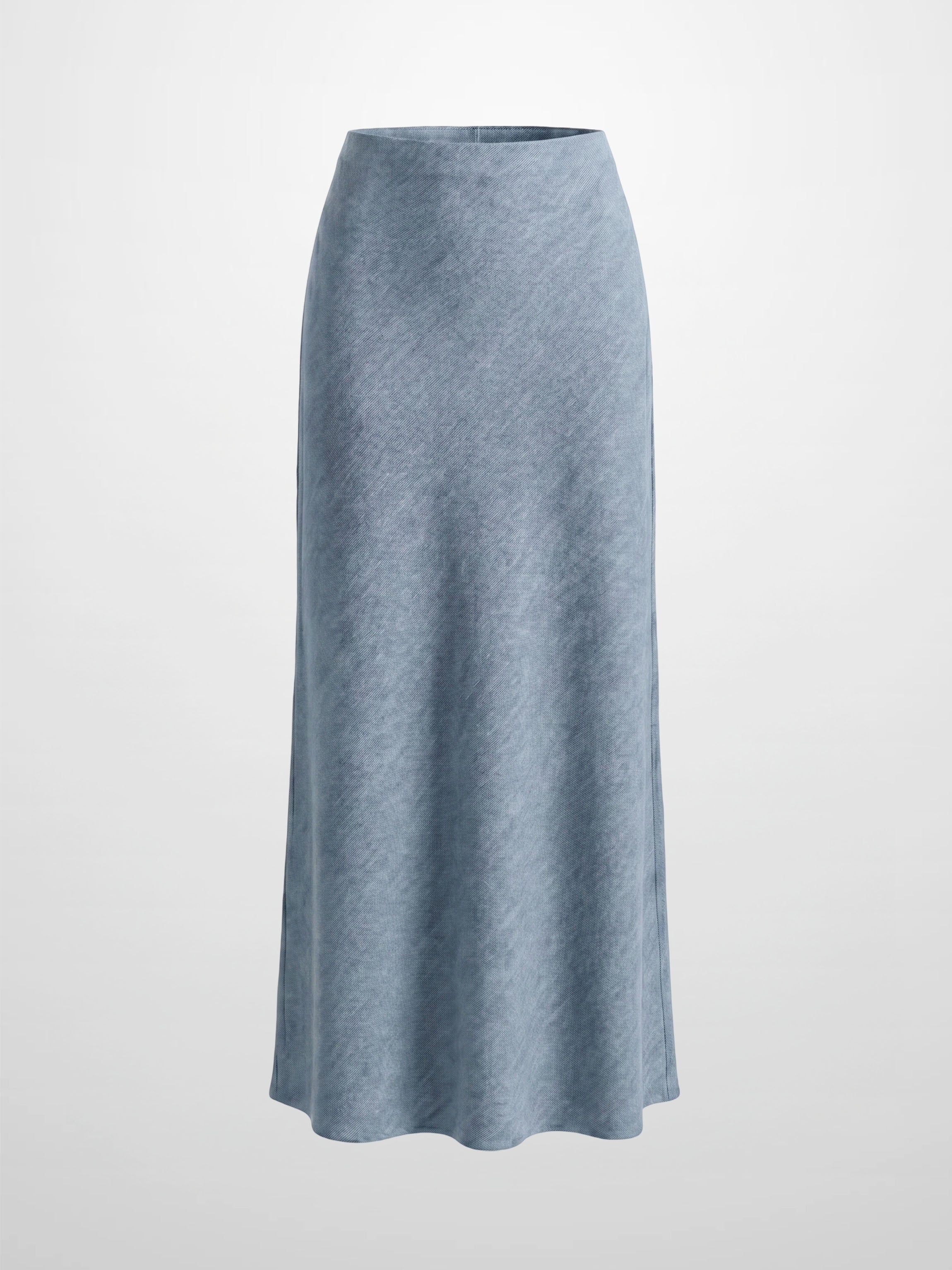 Classic Denim Skirt 37"-Light Blue