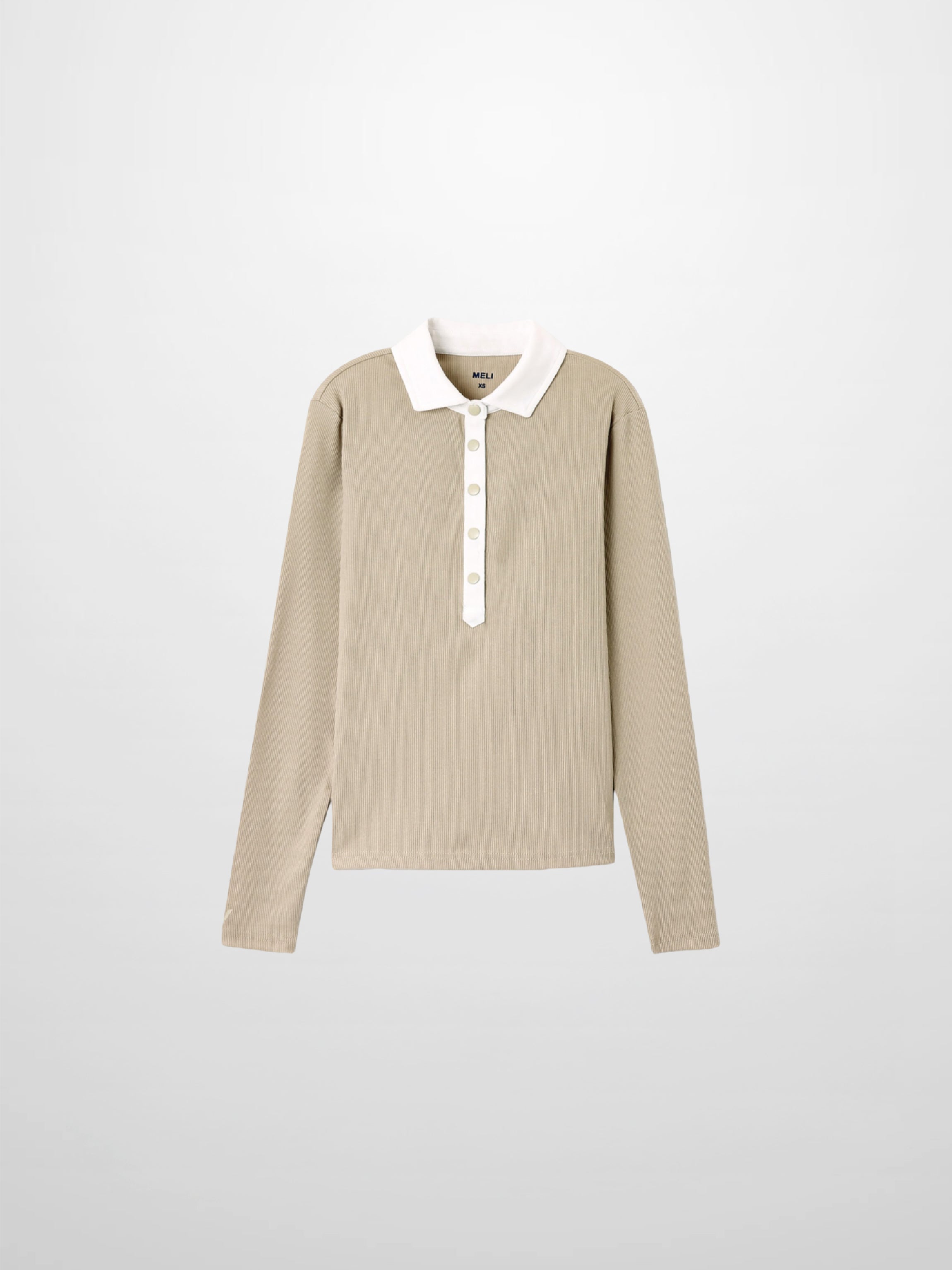 White Collar Polo-Tan