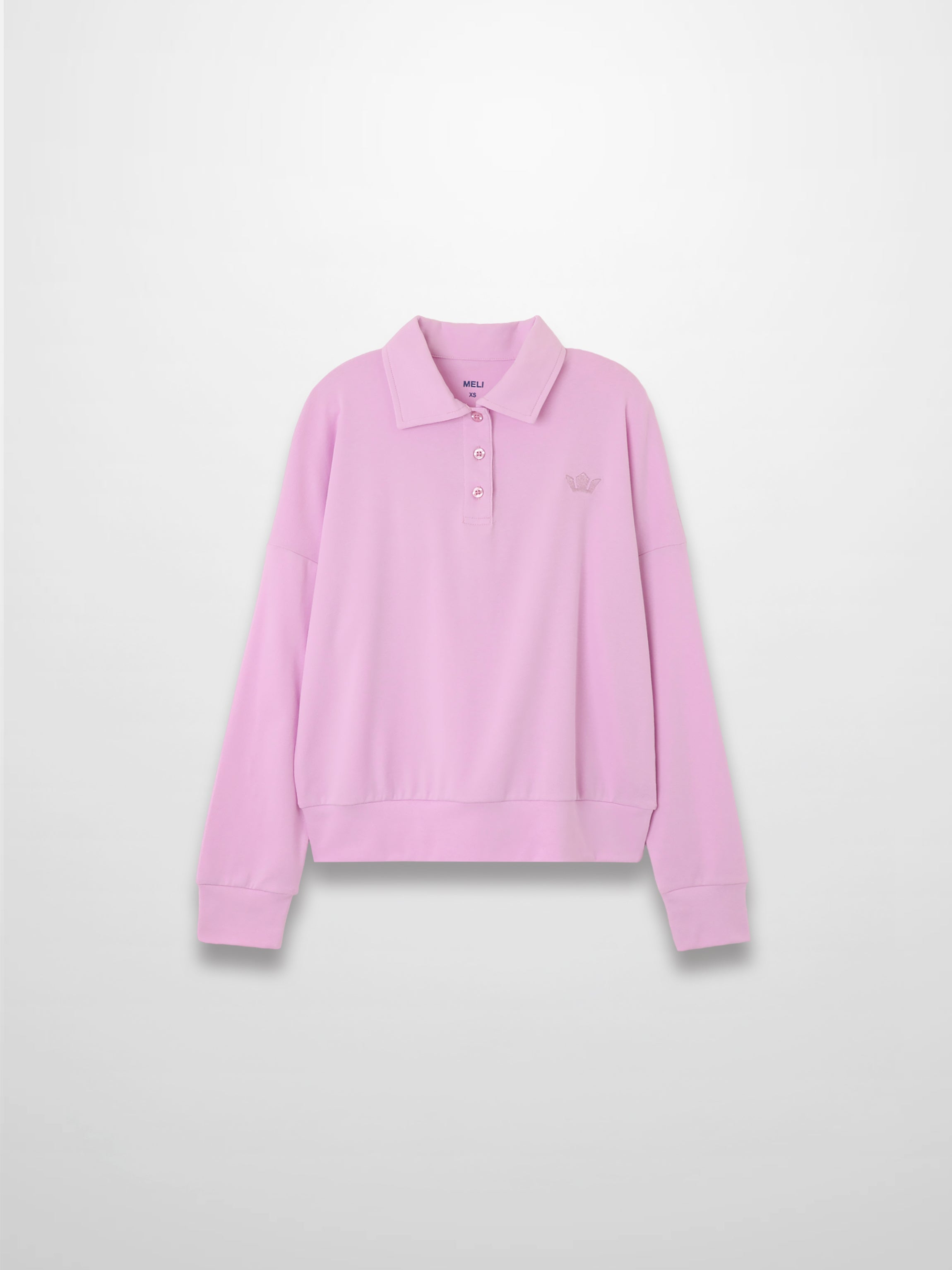Collared Bomber Tee-Lilac