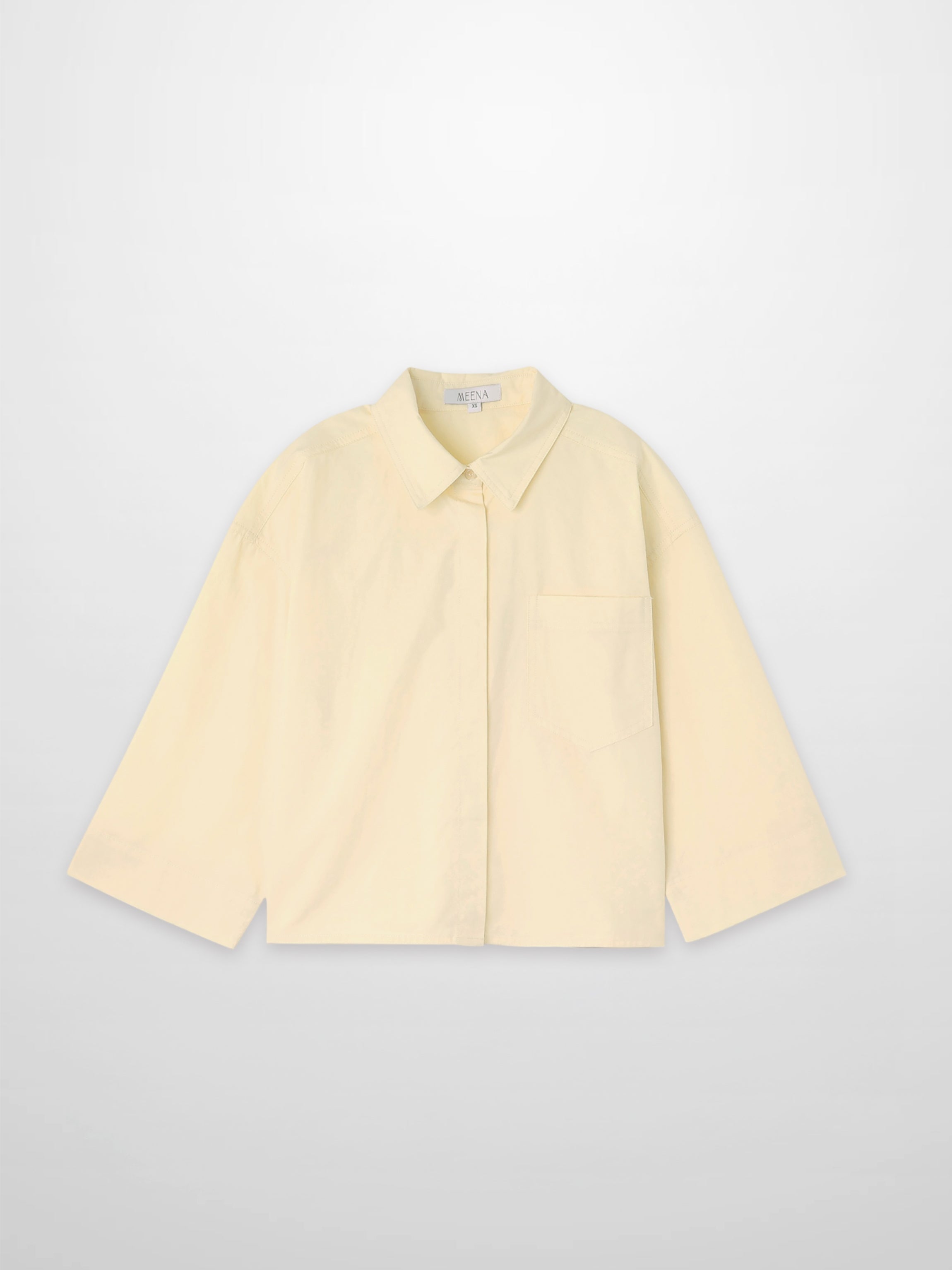 Cotton Crop Blouse-Yellow